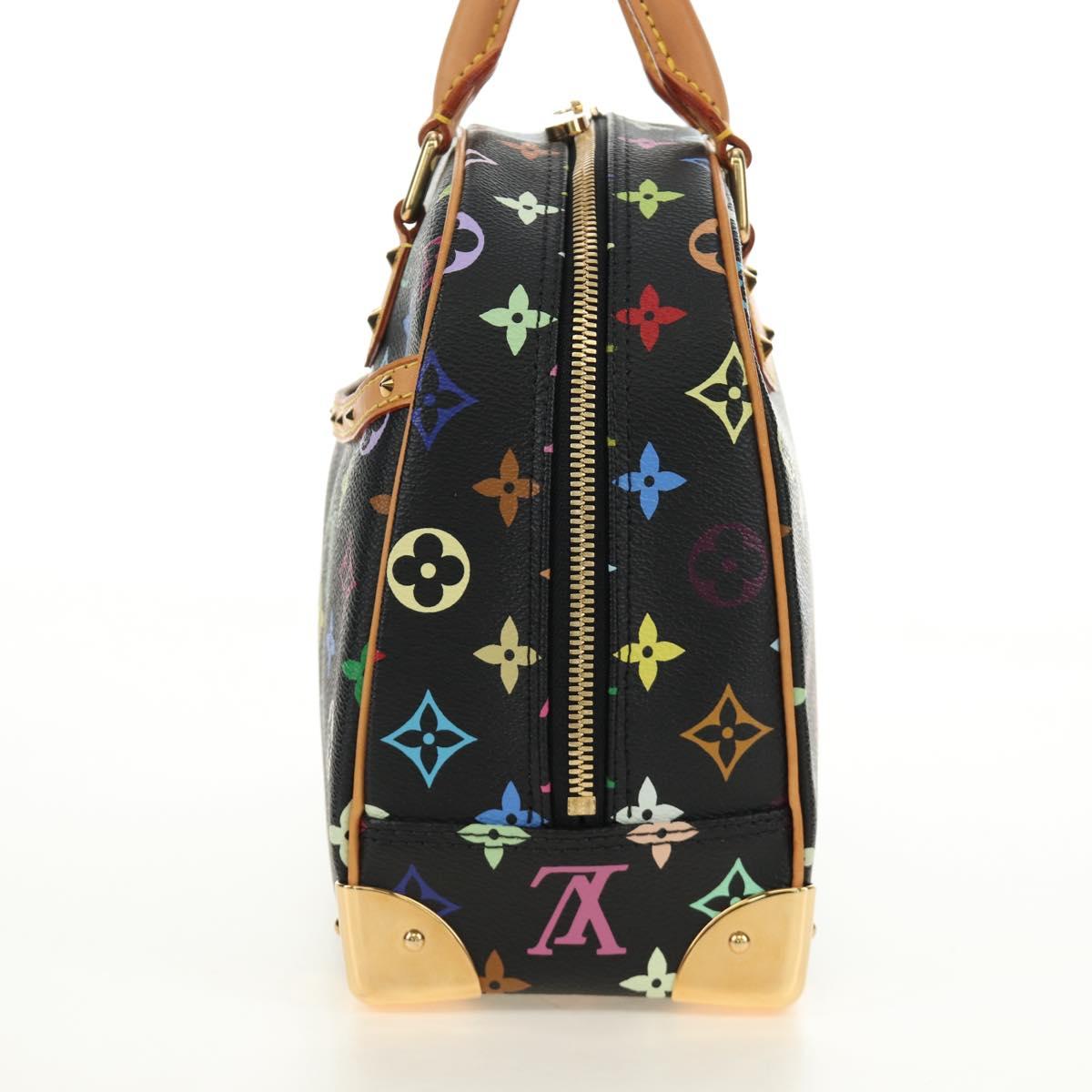 Louis Vuitton Monogram Multicolor Hand Bag Black LV