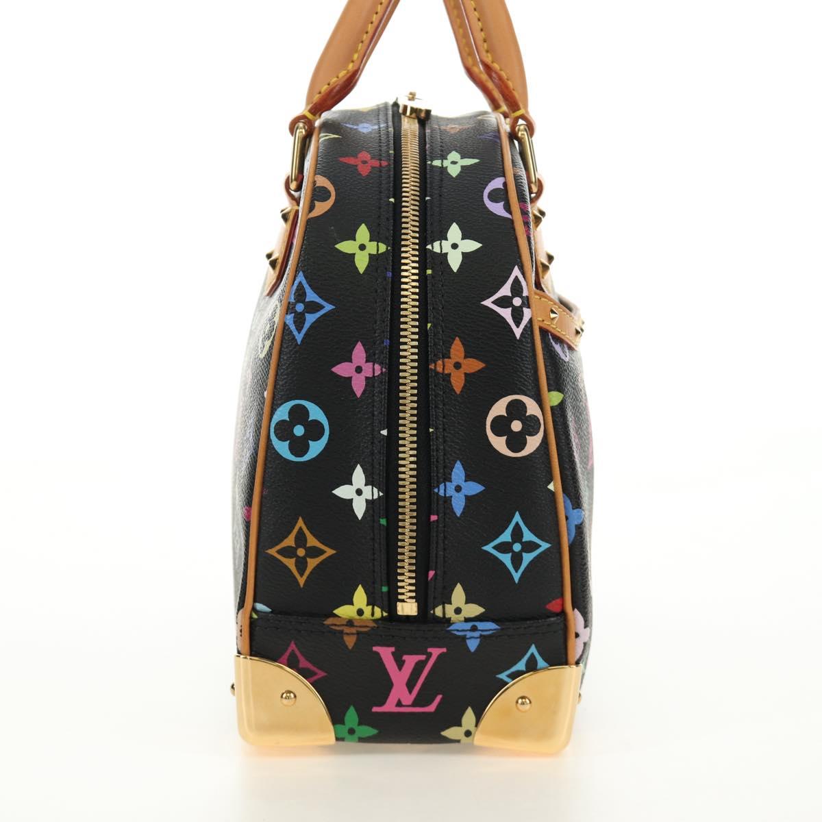 Louis Vuitton Monogram Multicolor Hand Bag Black LV