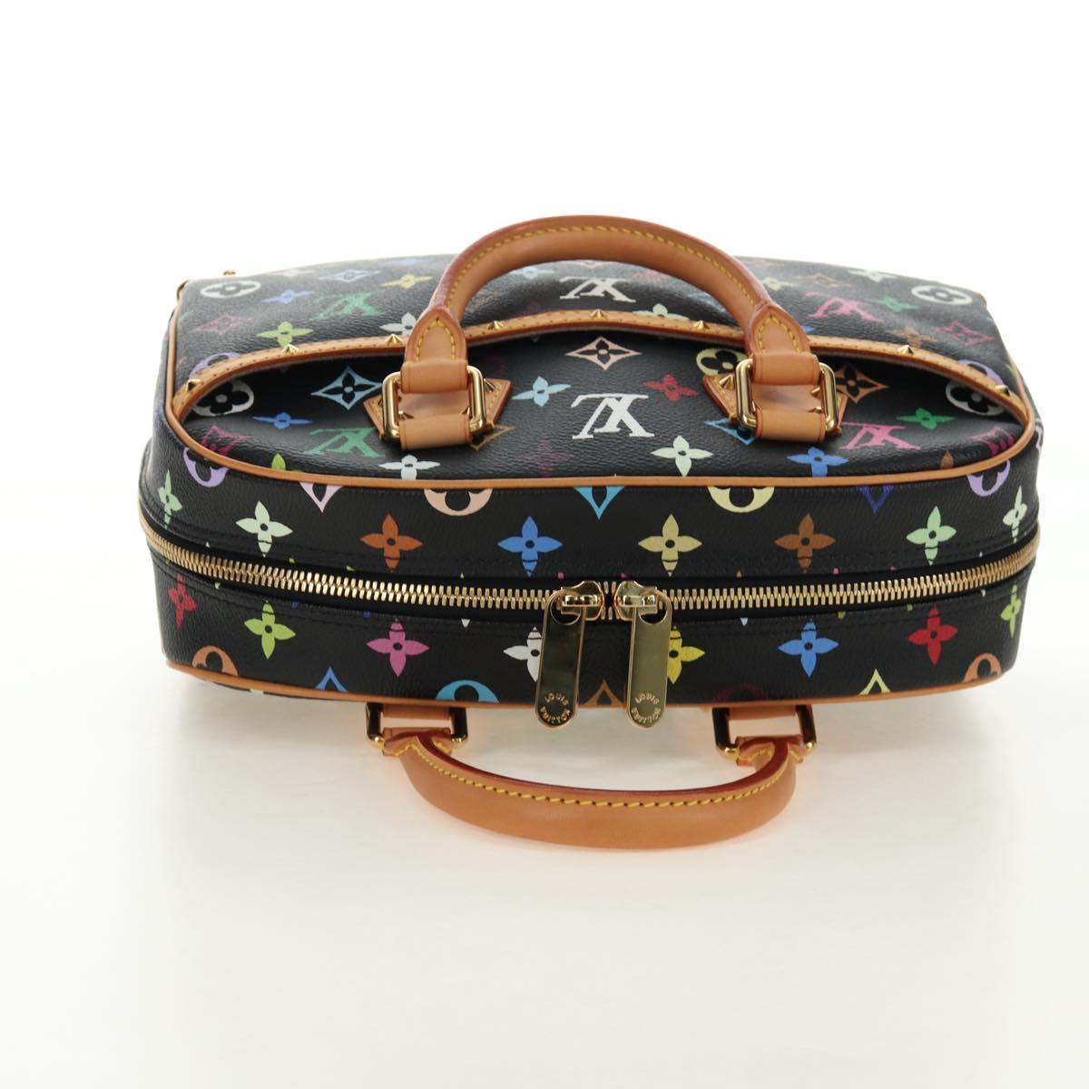 Louis Vuitton Monogram Multicolor Hand Bag Black LV