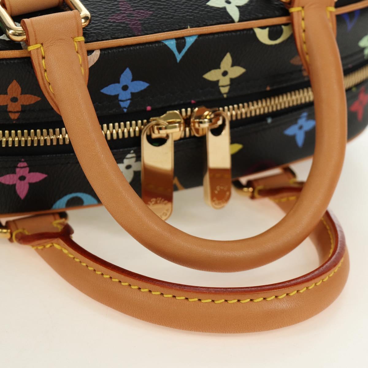 Louis Vuitton Monogram Multicolor Hand Bag Black LV
