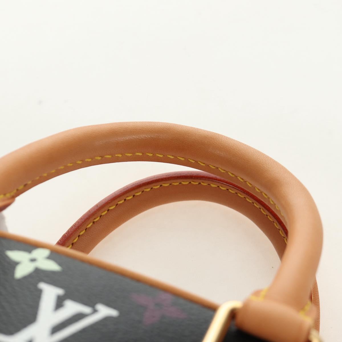 Louis Vuitton Monogram Multicolor Hand Bag Black LV