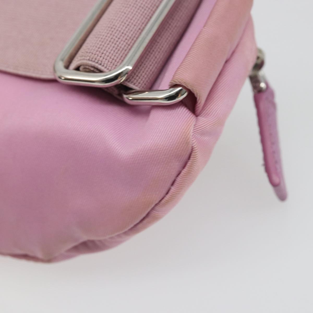 PRADA Arm Pouch Nylon Pink Silver