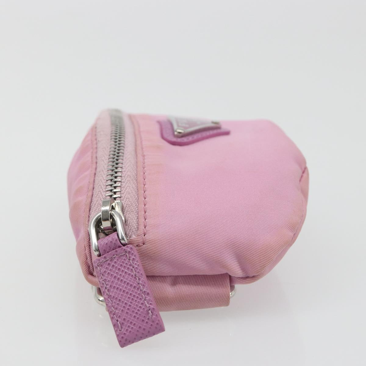 PRADA Arm Pouch Nylon Pink Silver