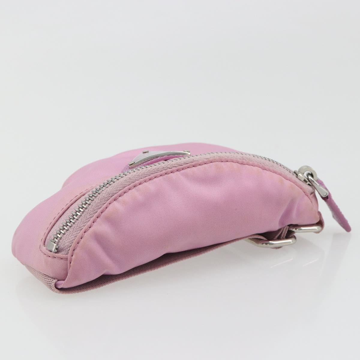 PRADA Arm Pouch Nylon Pink Silver