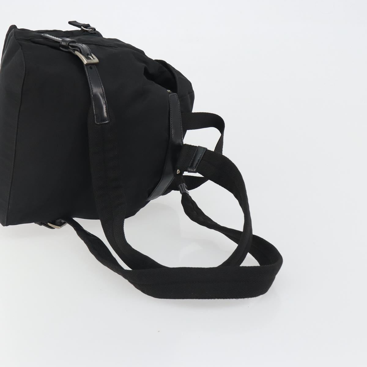 PRADA Backpack Nylon Black Silver