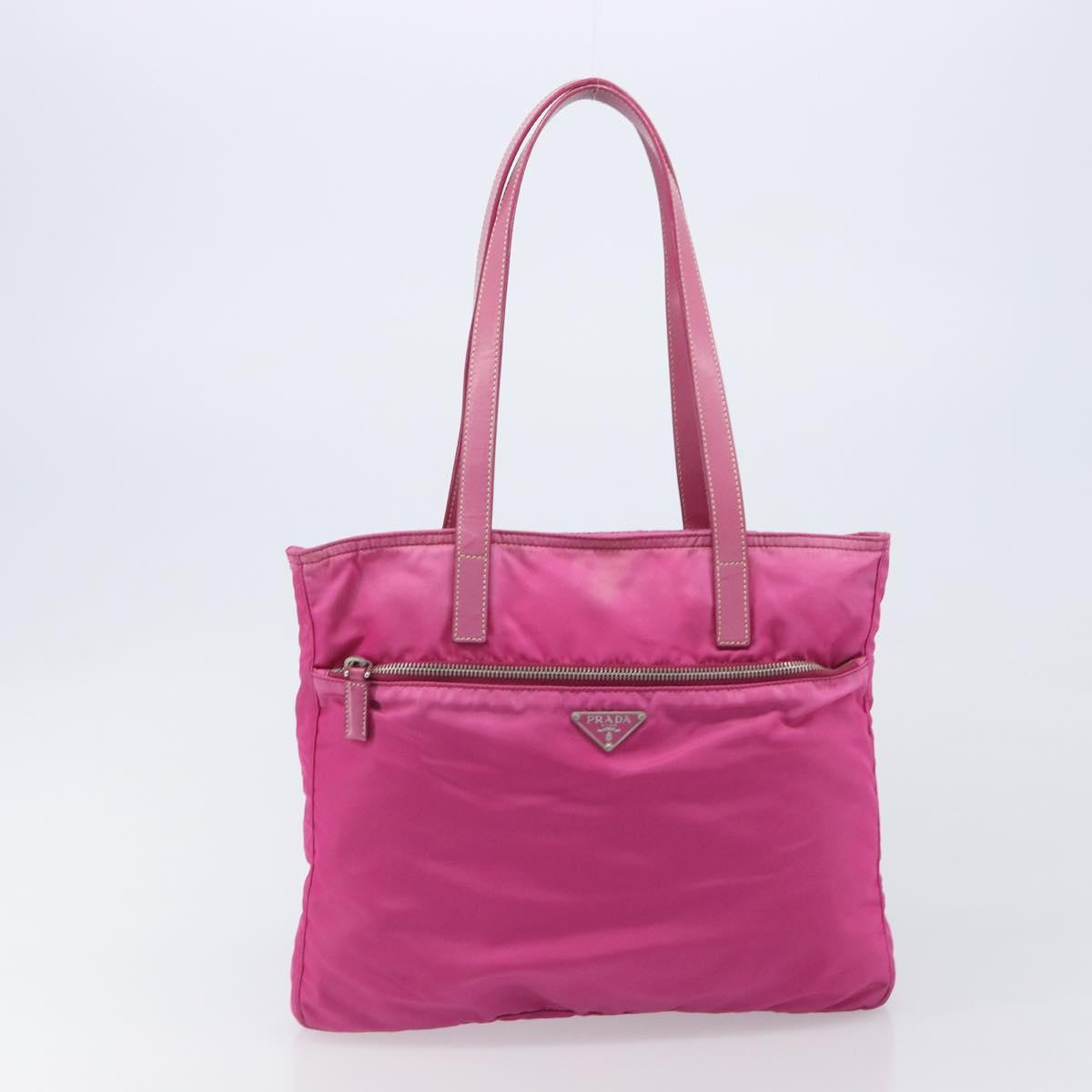 PRADA Tote Bag Nylon 2 Set Pink Black