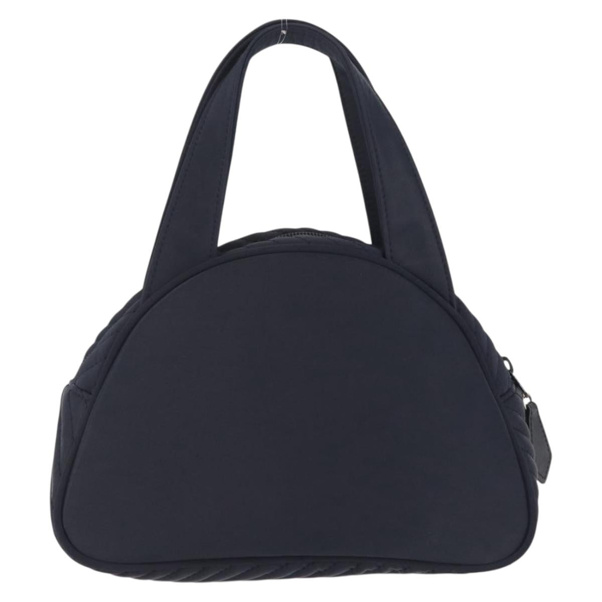 Saint Laurent Hand Bag Nylon Navy Silver