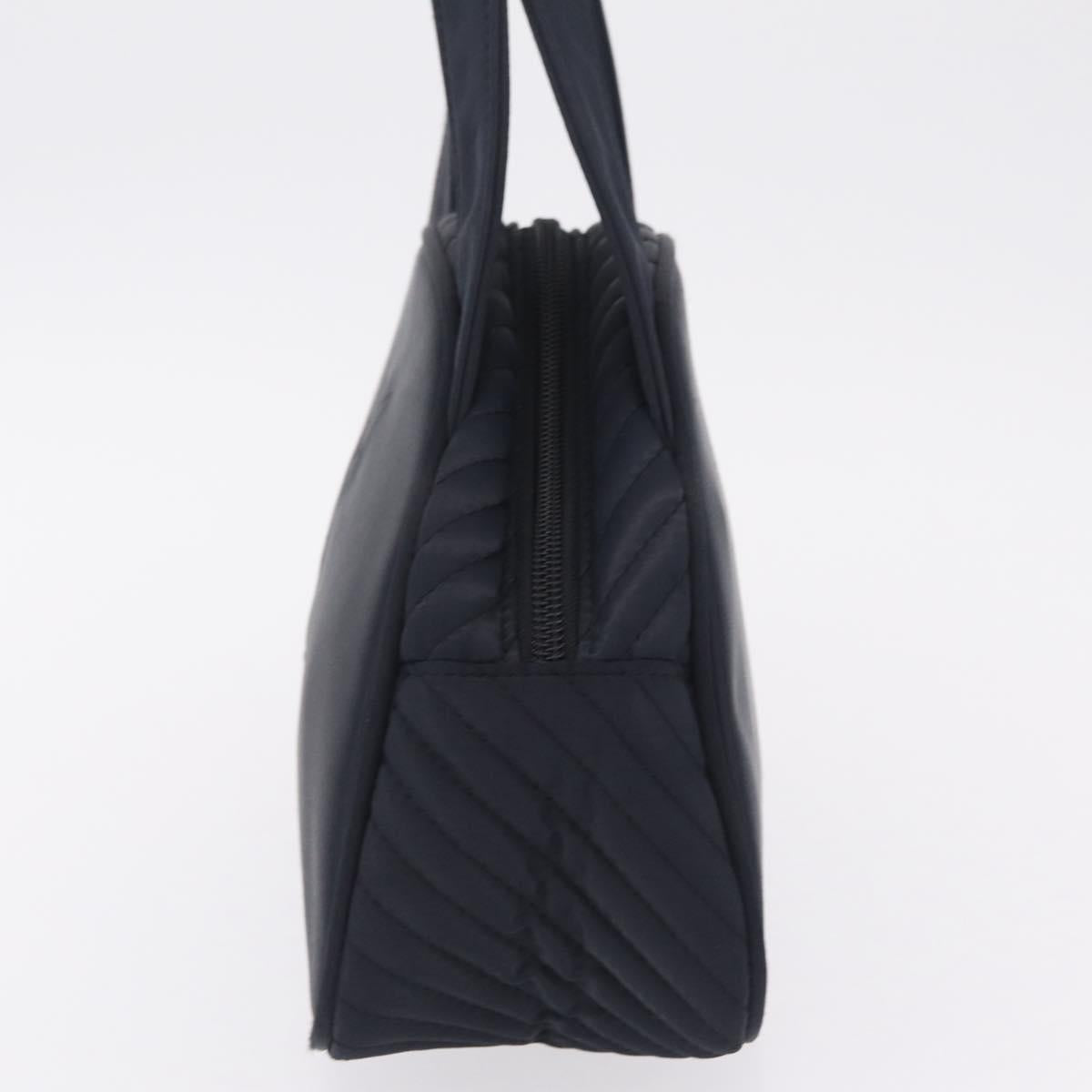Saint Laurent Hand Bag Nylon Navy Silver