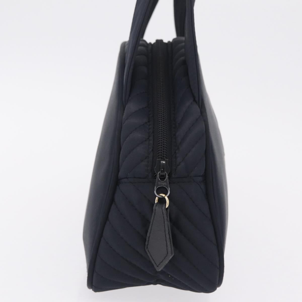 Saint Laurent Hand Bag Nylon Navy Silver
