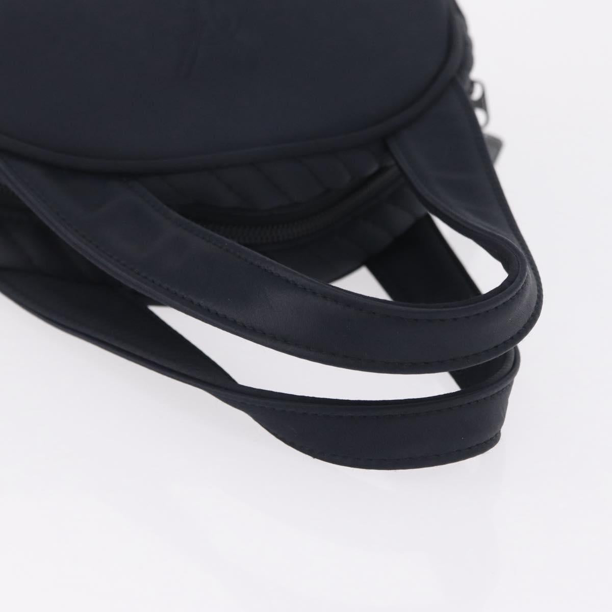 Saint Laurent Hand Bag Nylon Navy Silver