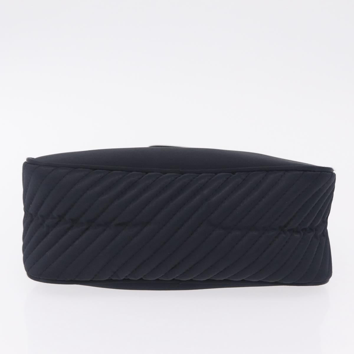 Saint Laurent Hand Bag Nylon Navy Silver