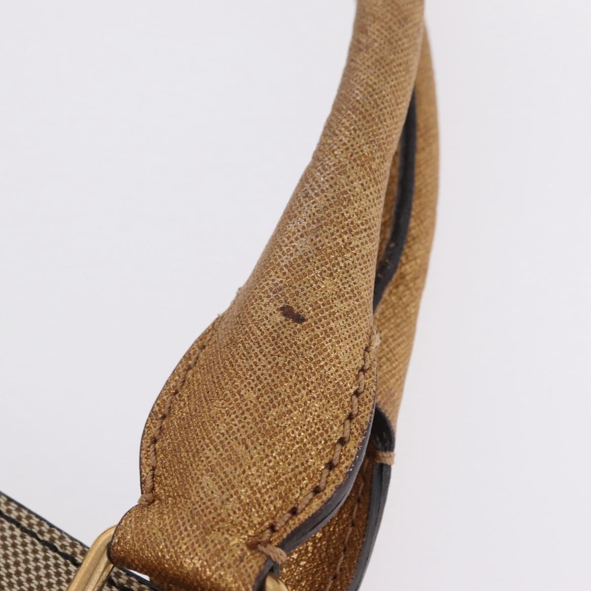 Chloe Harley Hand Bag Canvas Beige Gold