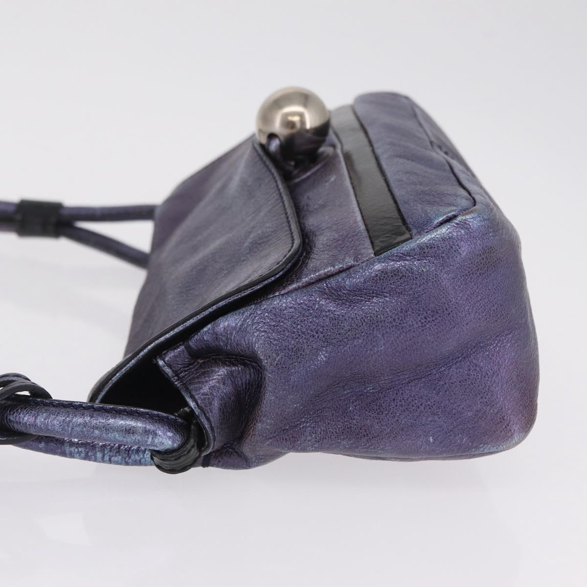 Chloe Shoulder Bag Leather Purple