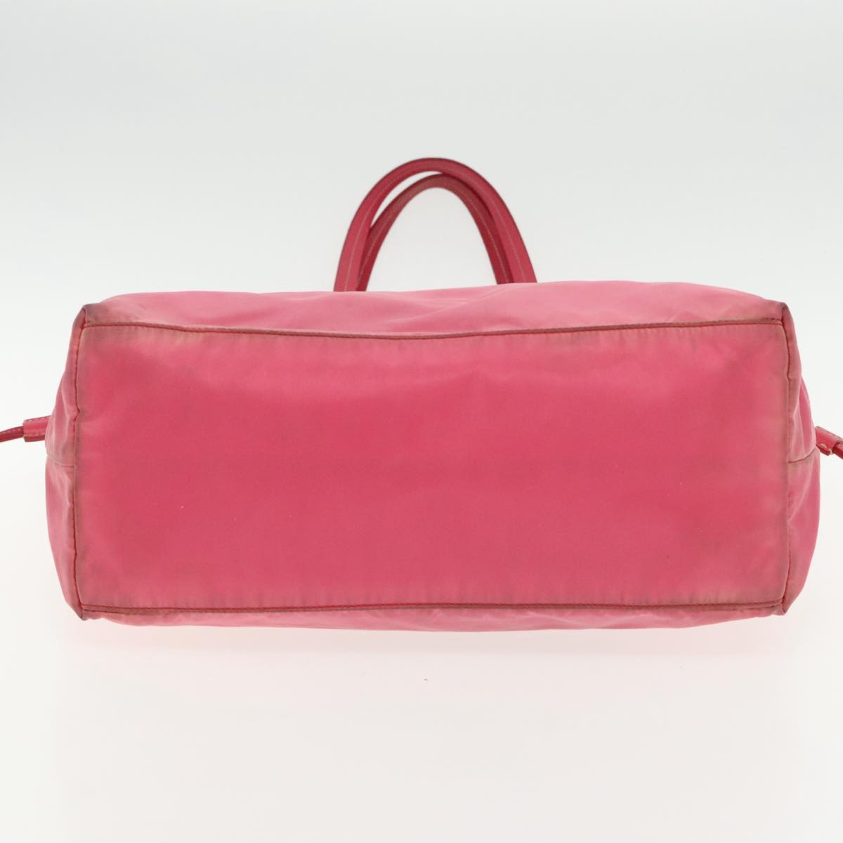 PRADA Tote Bag Nylon Pink Silver