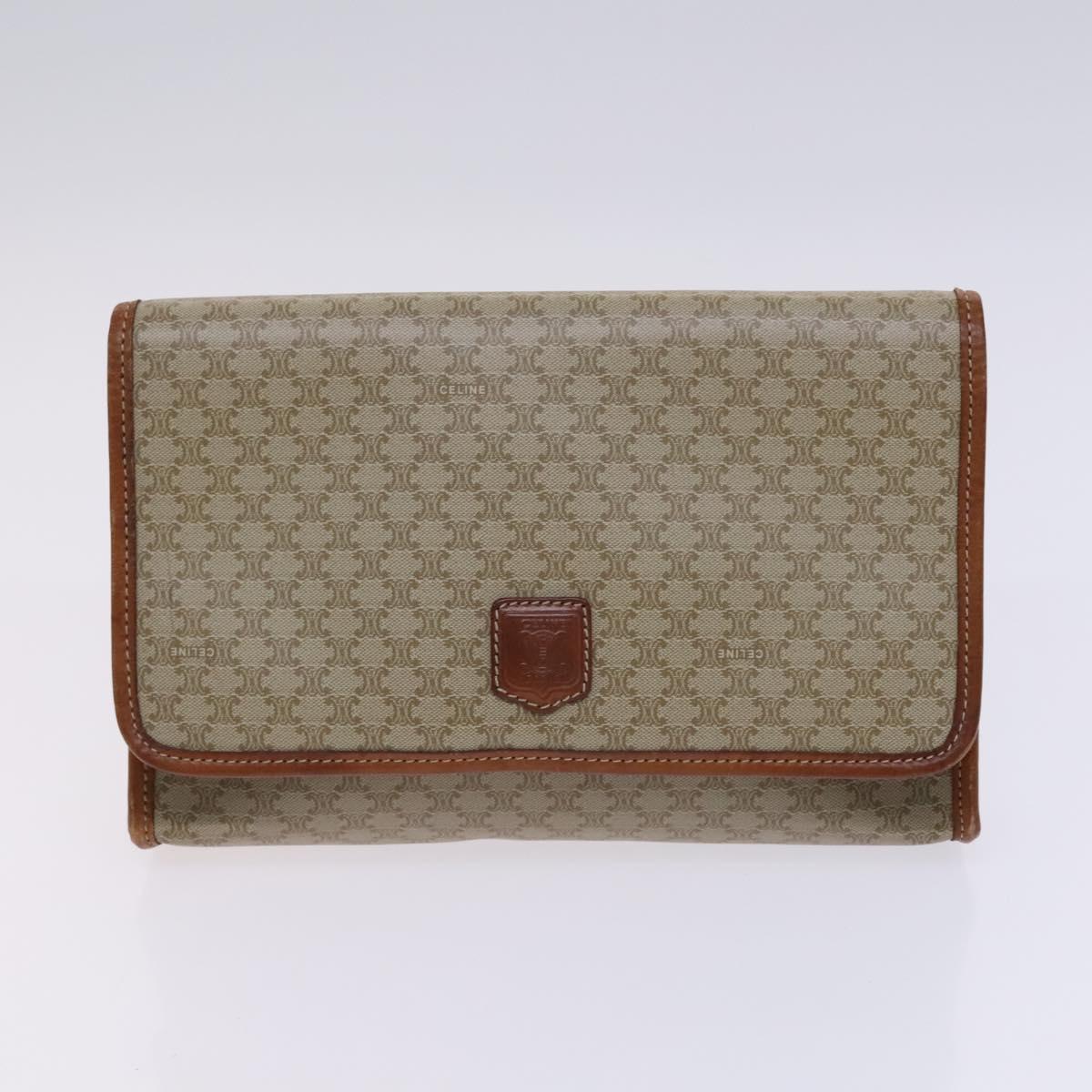 CELINE Macadam Canvas C Sulky Shoulder Bag 3Set Beige Navy