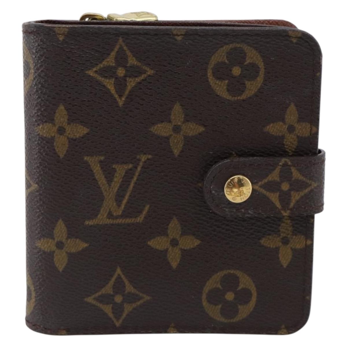 Louis Vuitton Monogram Compact Zip Wallet M61667 LV