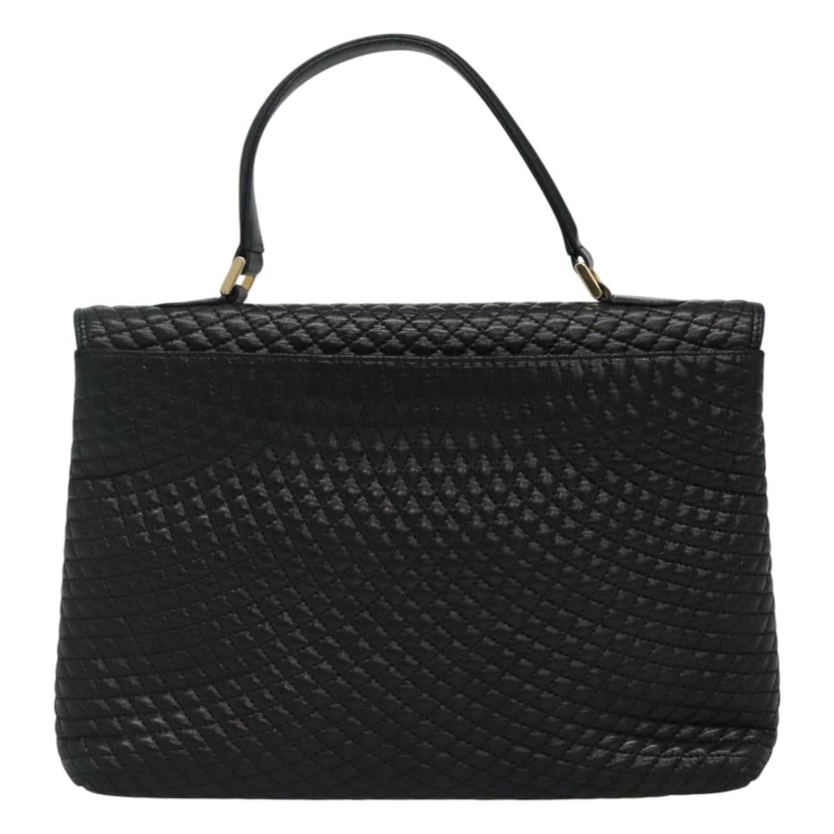 BALLY Quilted Hand Bag Leather Black