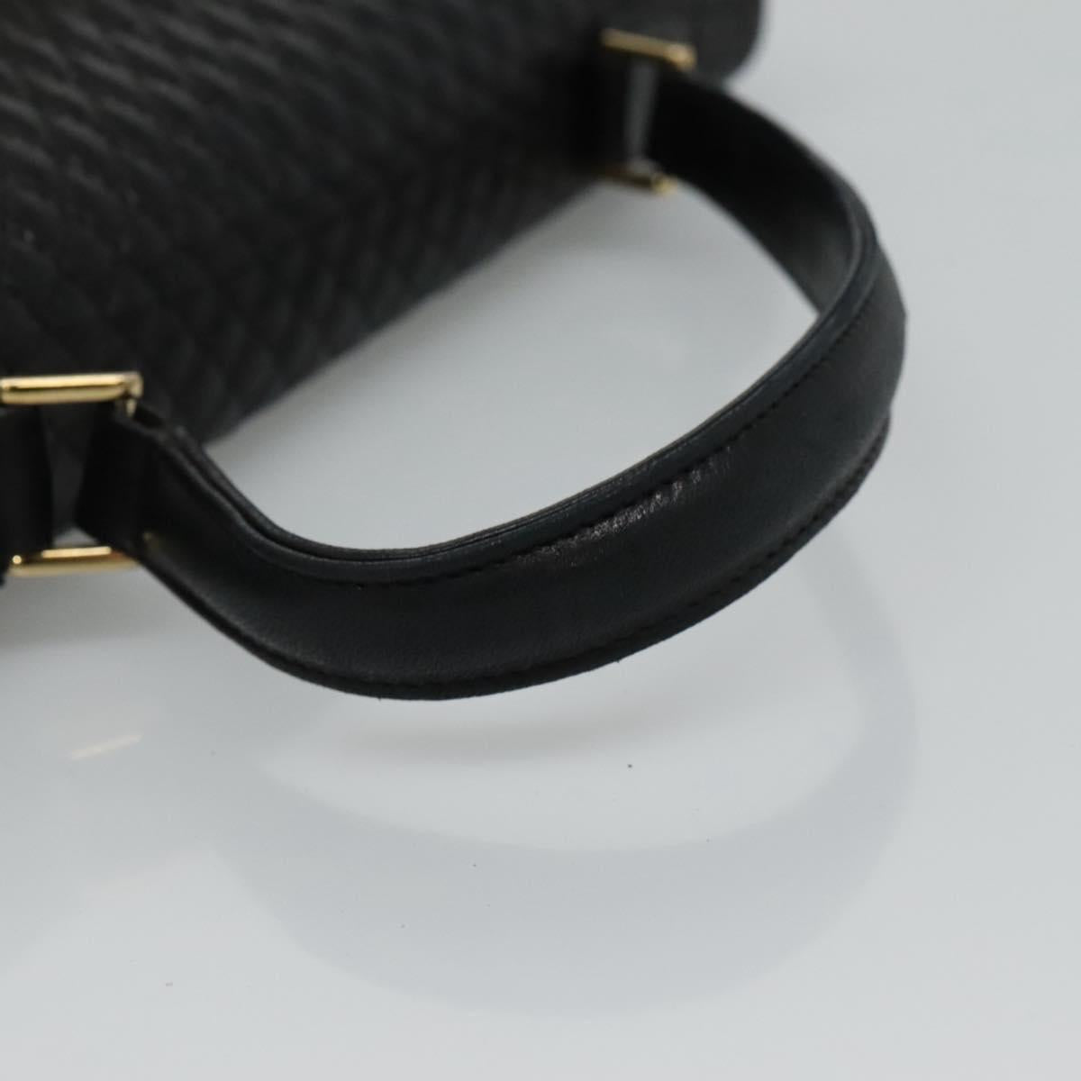 BALLY Quilted Hand Bag Leather Black