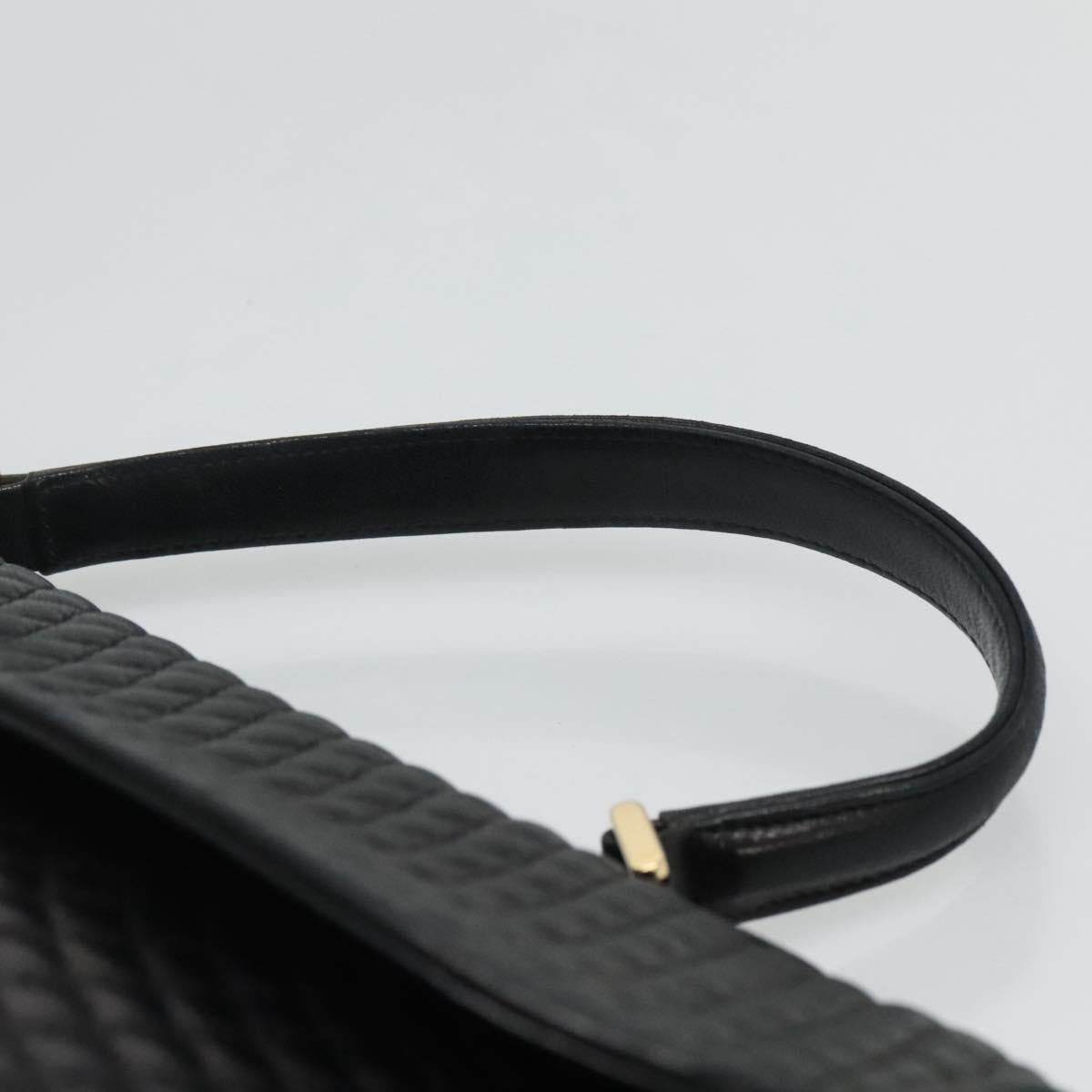 BALLY Quilted Hand Bag Leather Black