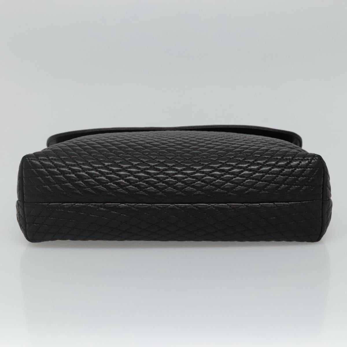 BALLY Quilted Hand Bag Leather Black