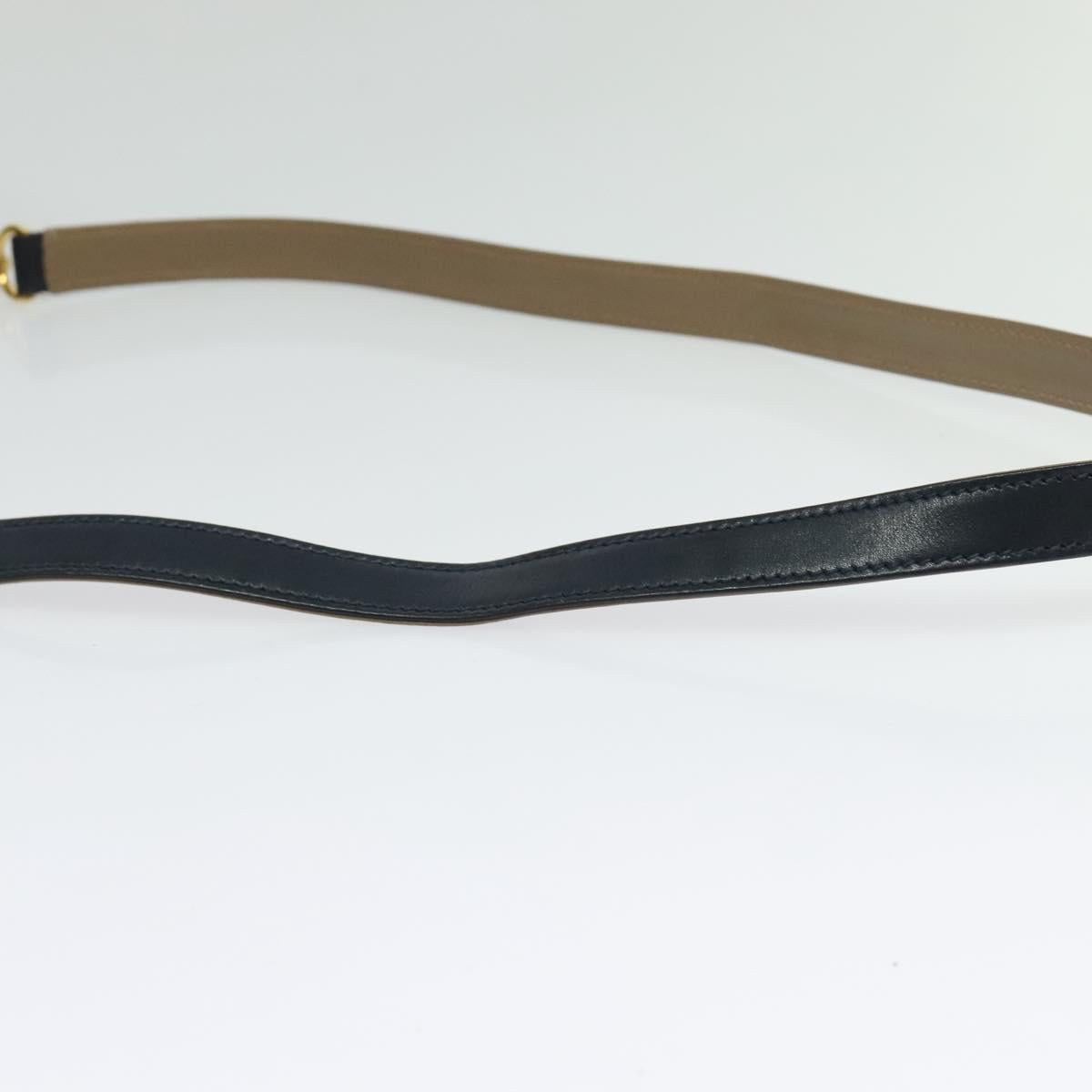 BALLY Shoulder Bag Leather Black Gold