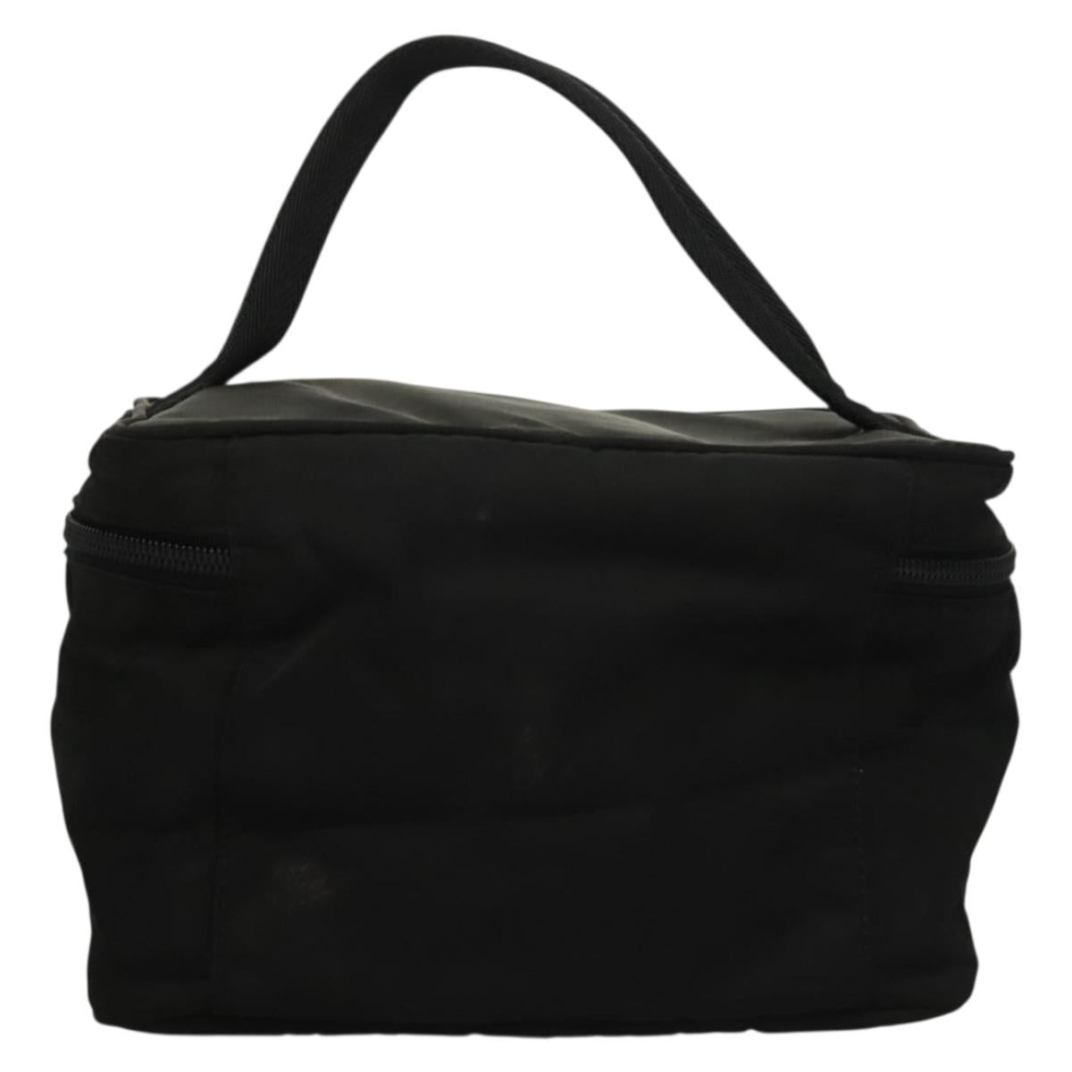PRADA Vanity Pouch Nylon Black Silver