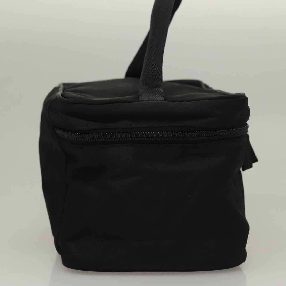 PRADA Vanity Pouch Nylon Black Silver
