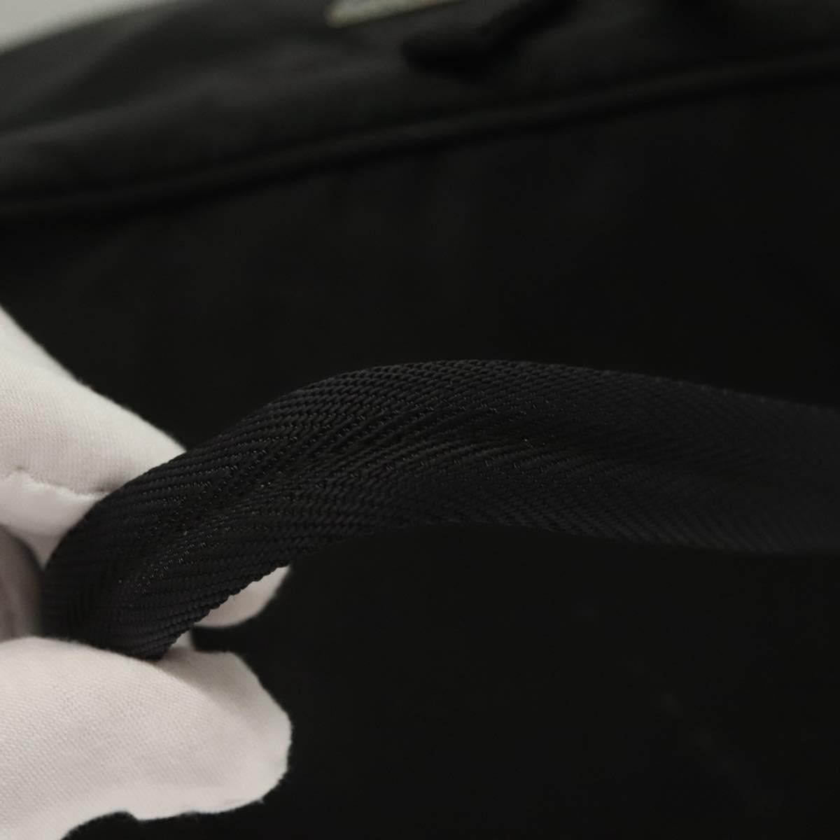PRADA Vanity Pouch Nylon Black Silver