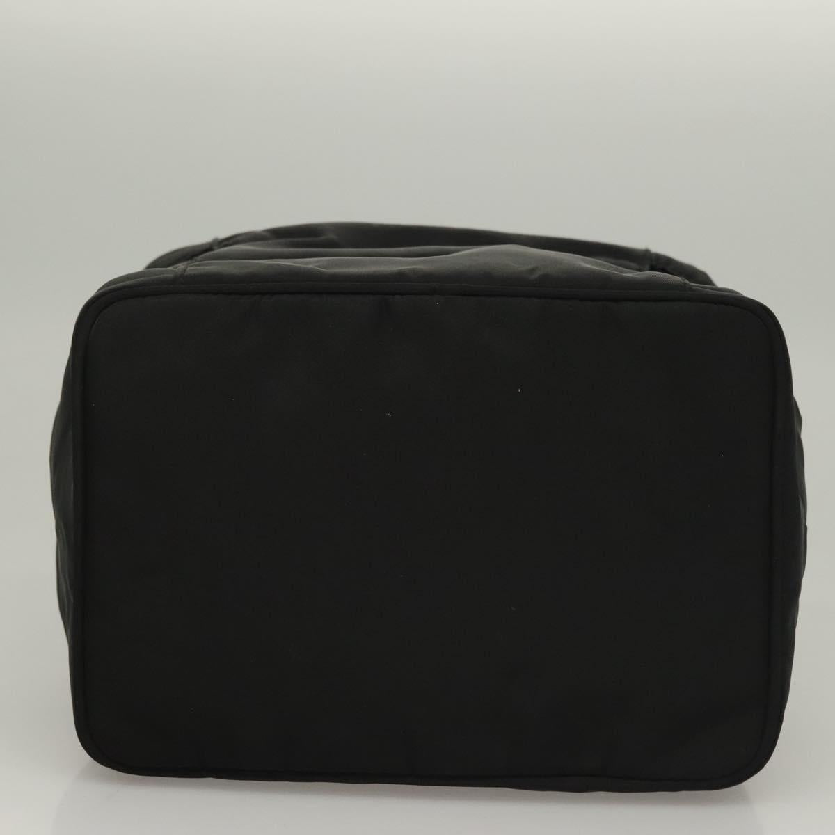PRADA Vanity Pouch Nylon Black Silver