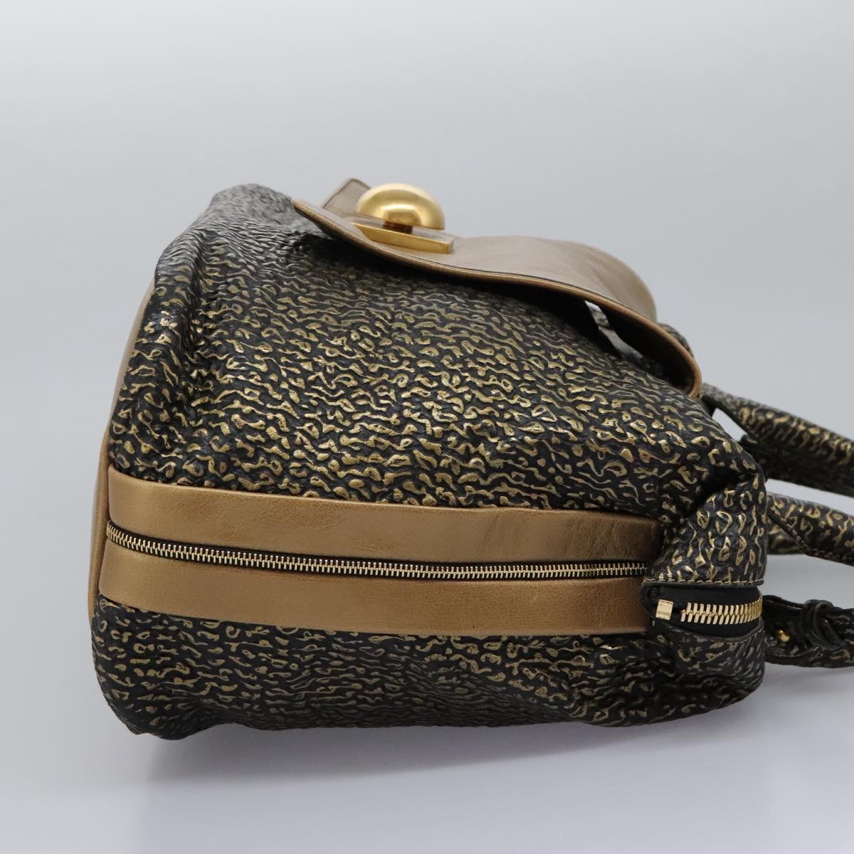 Chloe Hand Bag Leather 2way Gold