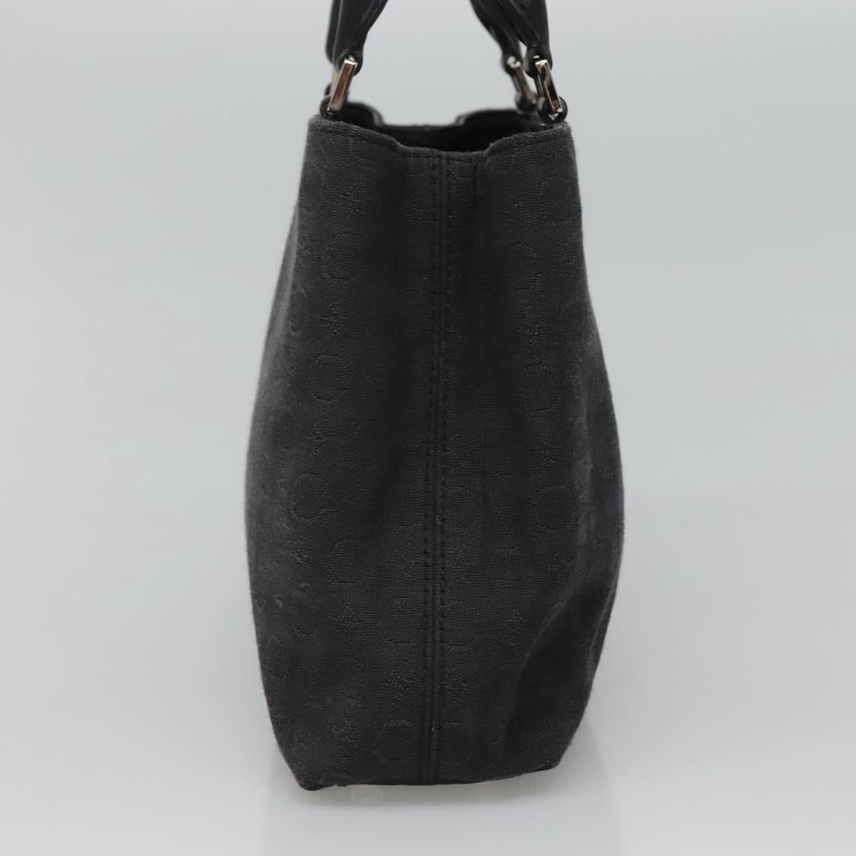 CELINE C Macadam Canvas Hand Bag Black