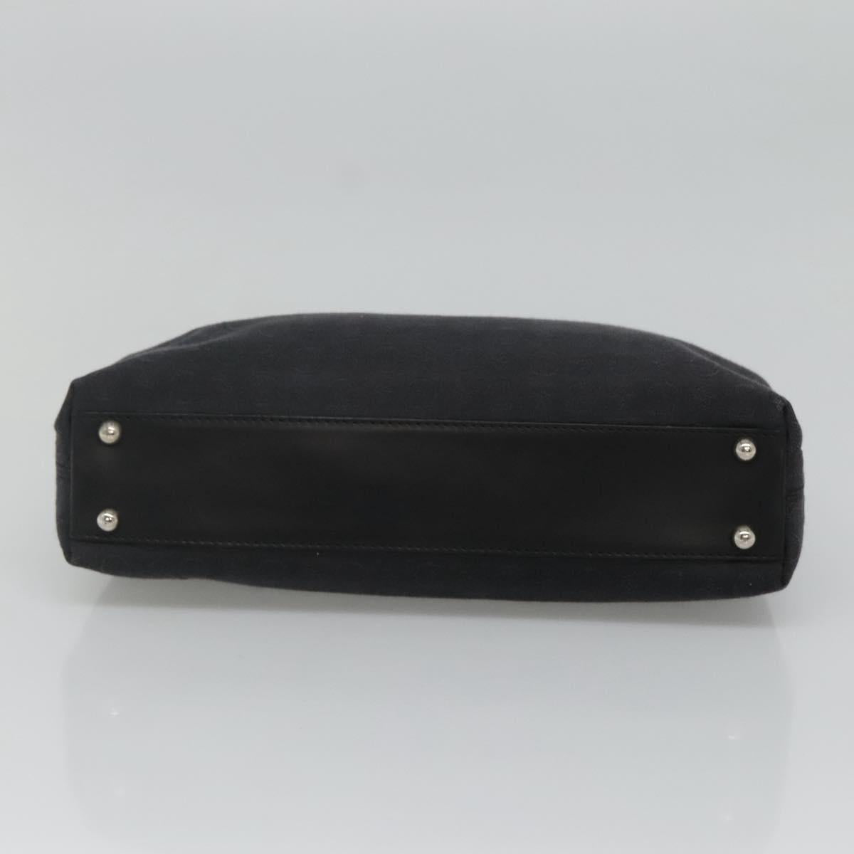 CELINE C Macadam Canvas Hand Bag Black