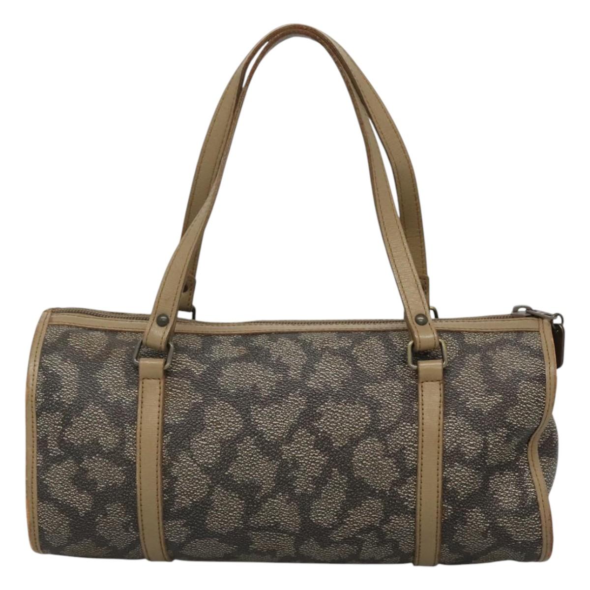 SAINT LAURENT Hand Bag Embossed Leather Gray