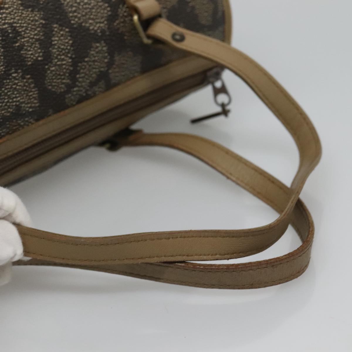 SAINT LAURENT Hand Bag Embossed Leather Gray