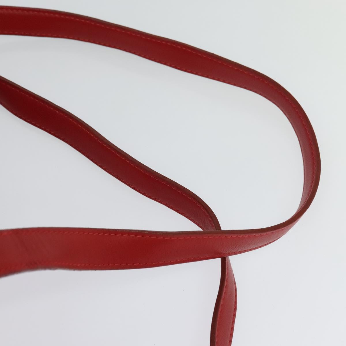 LOEWE Backpack Leather Red Gold