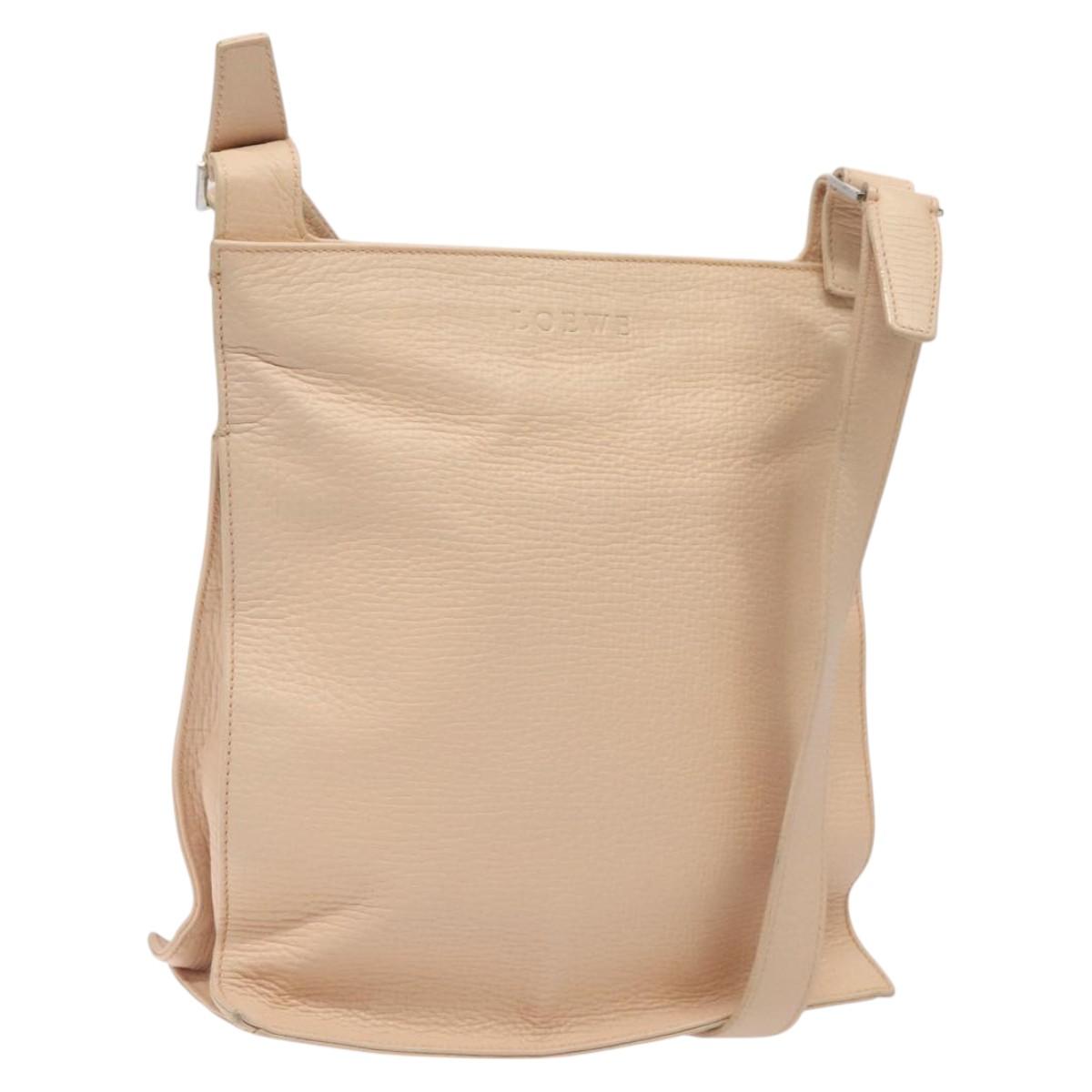 LOEWE Shoulder Bag Leather Pink