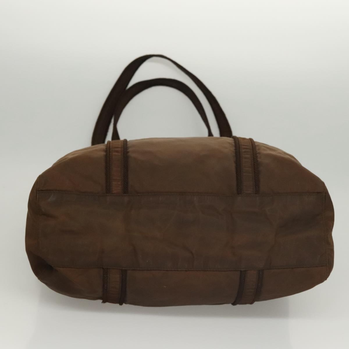 PRADA Tote Bag Nylon Brown