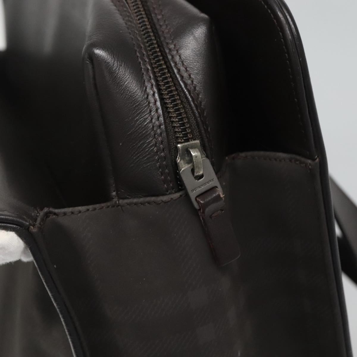 BURBERRY Nova Check Tote Bag PVC Black