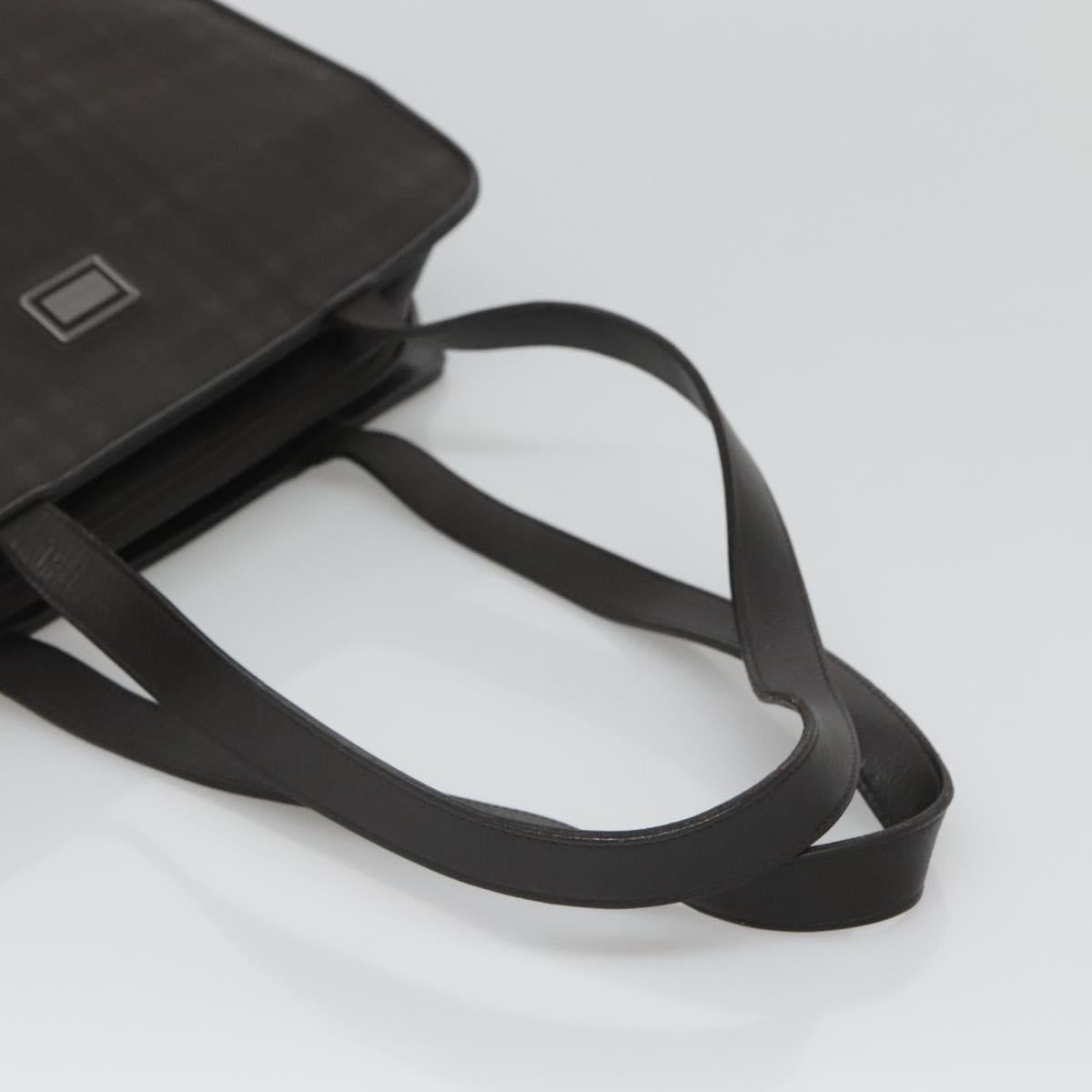 BURBERRY Nova Check Tote Bag PVC Black
