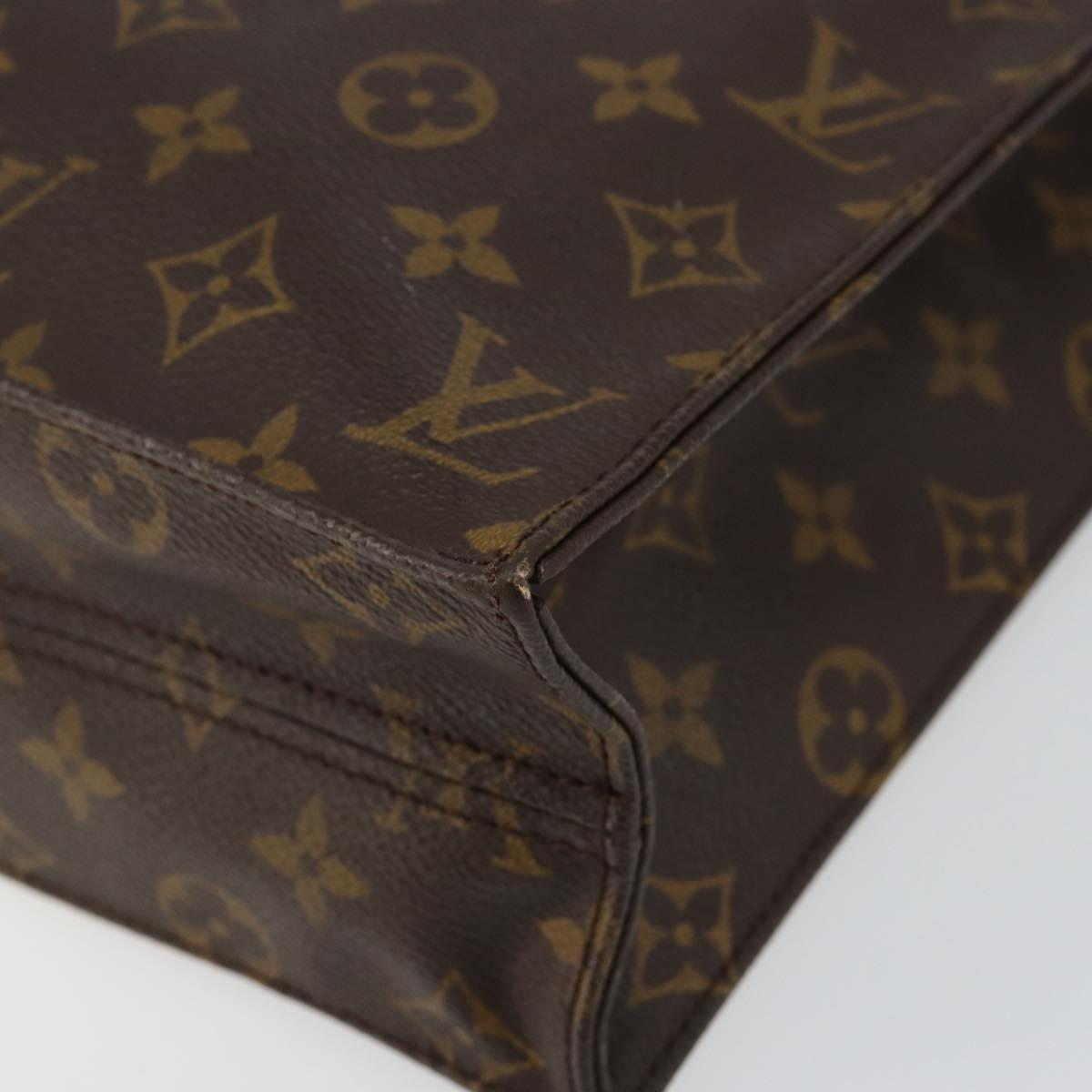 Louis Vuitton Monogram Sac Plat Hand Bag M51140 LV