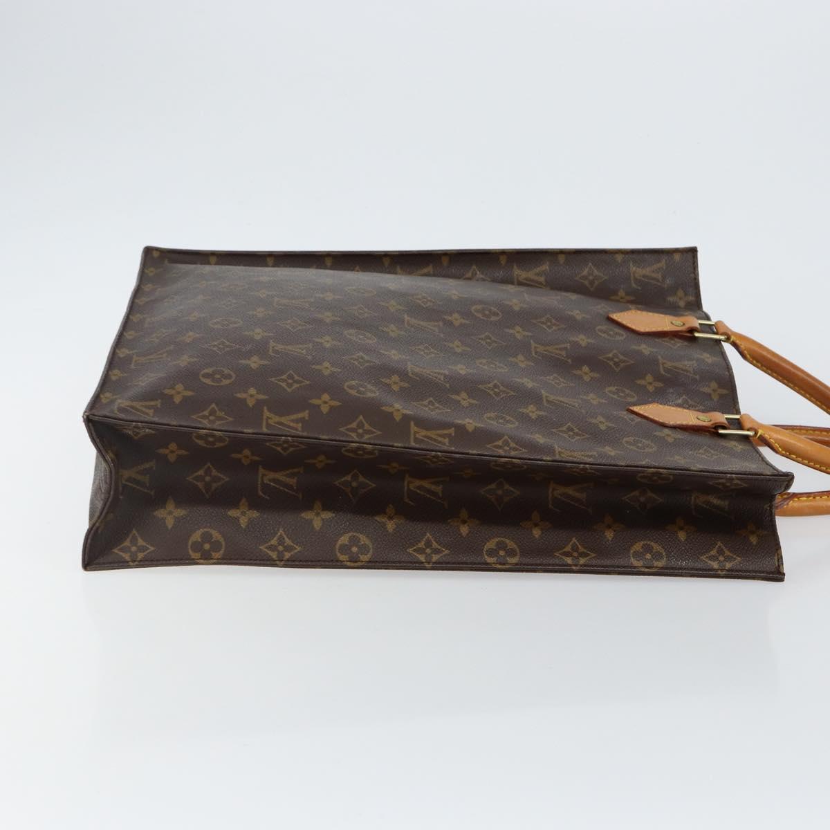 Louis Vuitton Monogram Sac Plat Hand Bag M51140 LV