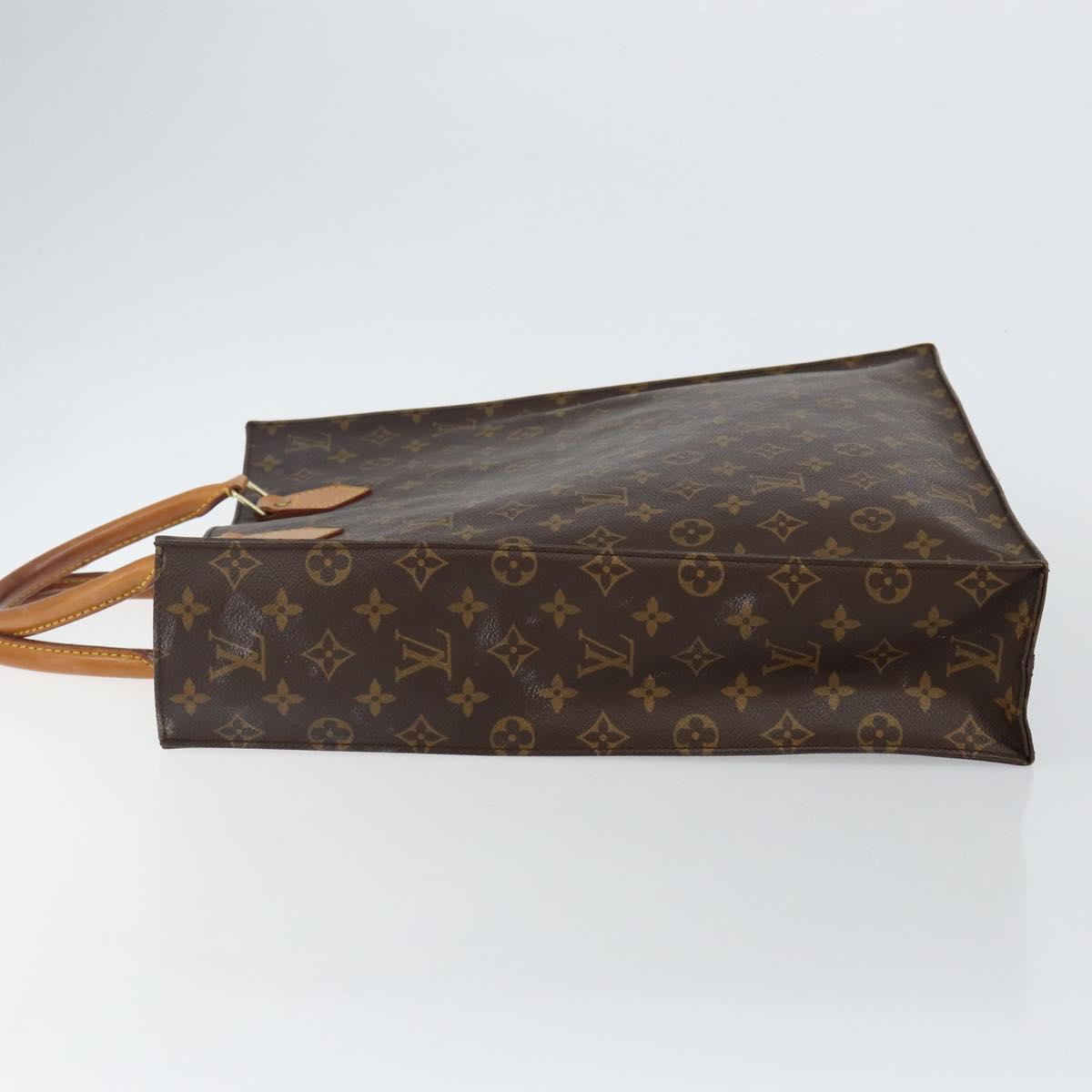 Louis Vuitton Monogram Sac Plat Hand Bag M51140 LV