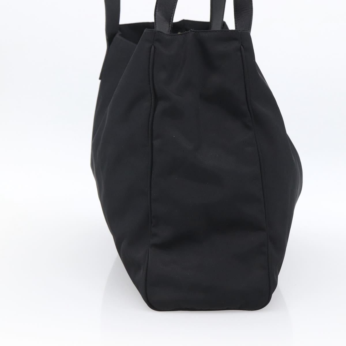 FENDI Tote Bag Nylon Black Gold