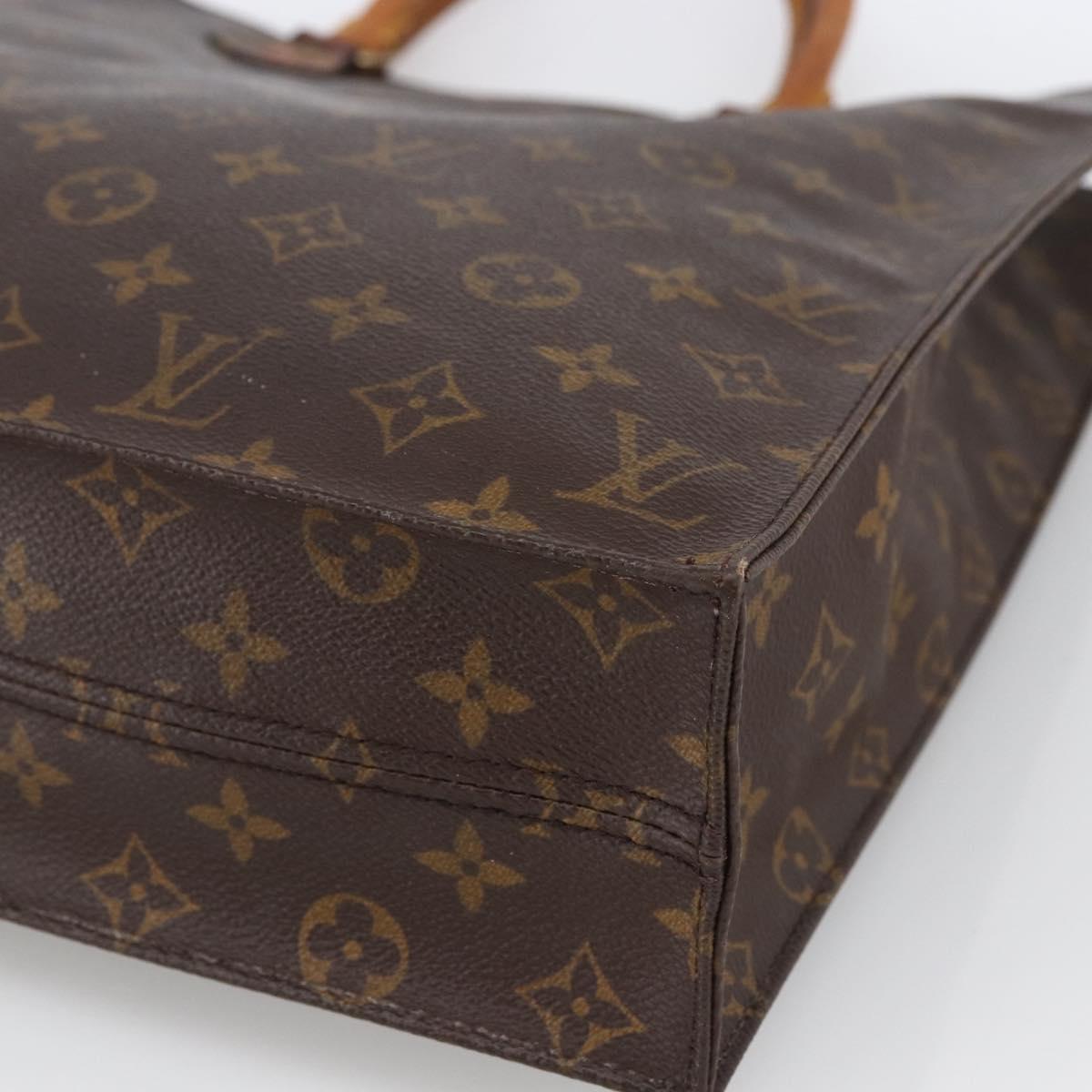 Louis Vuitton Monogram Sac Plat Hand Bag M51140 LV