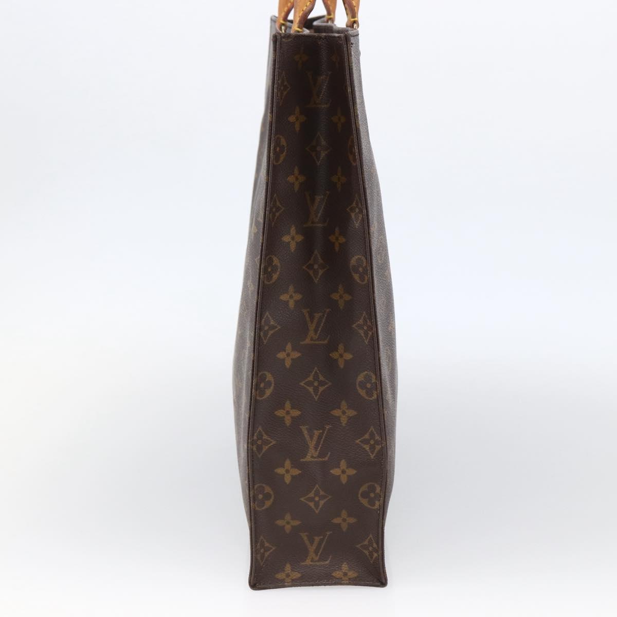 Louis Vuitton Monogram Sac Plat Hand Bag M51140 LV