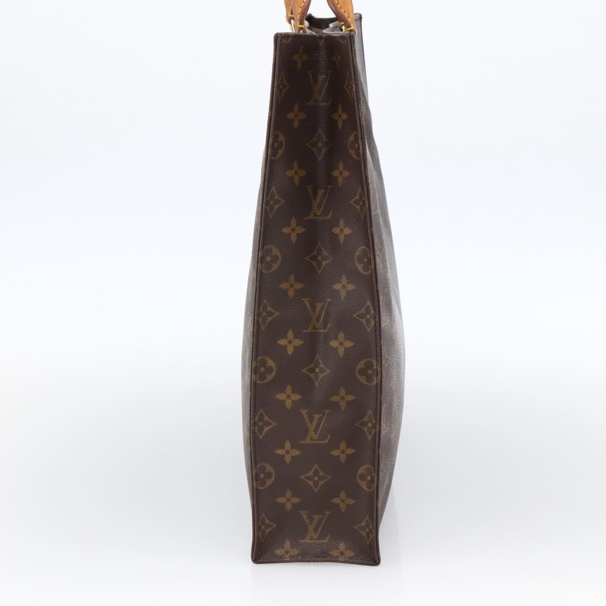 Louis Vuitton Monogram Sac Plat Hand Bag M51140 LV