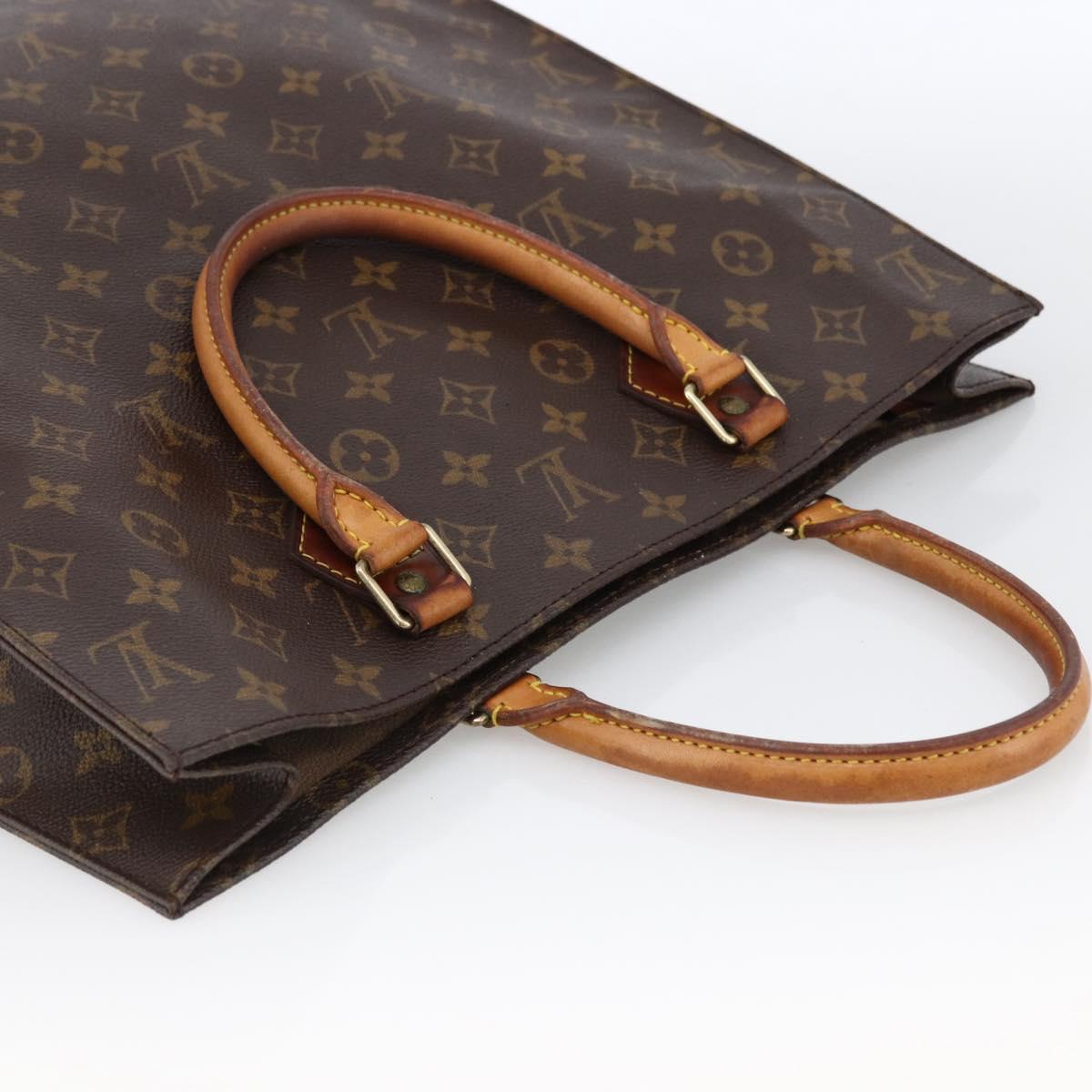 Louis Vuitton Monogram Sac Plat Hand Bag M51140 LV