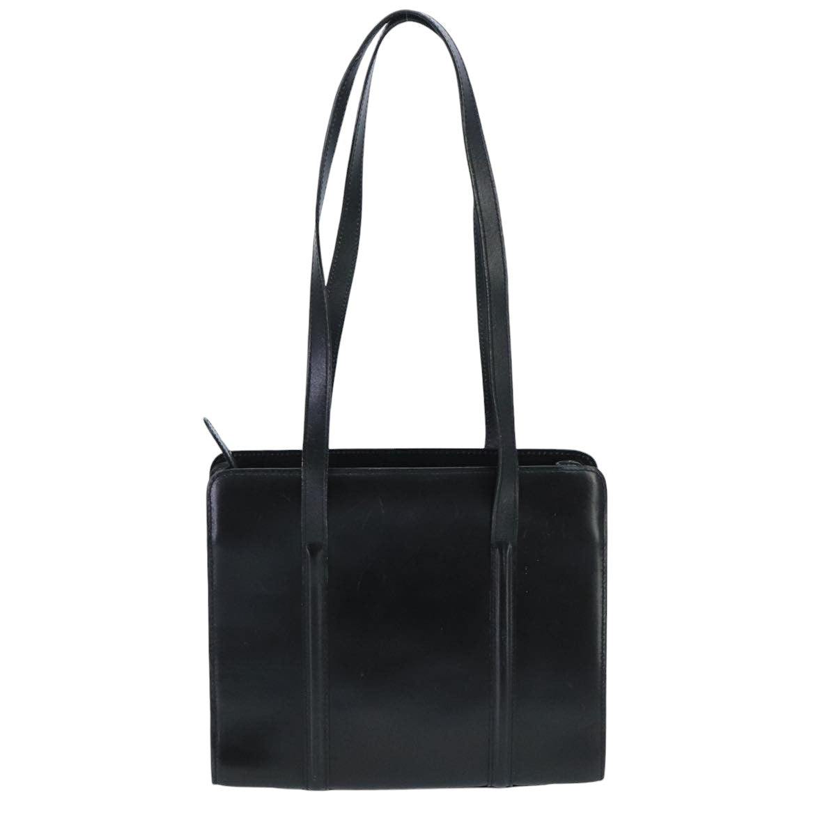 BALLY Shoulder Bag Leather Black Gold