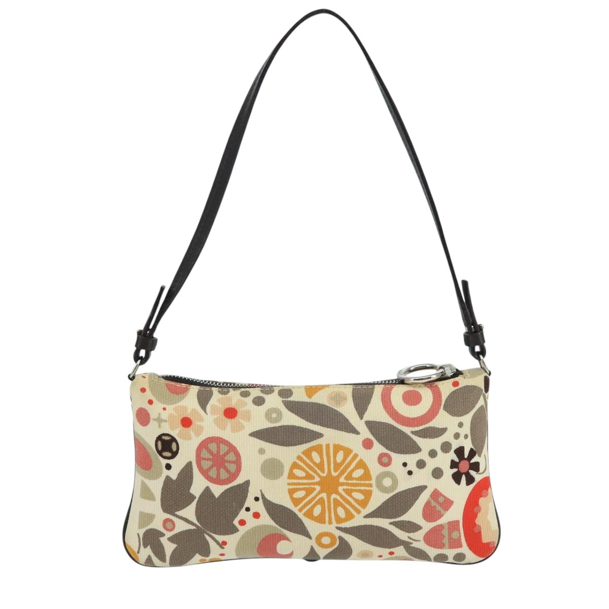 BALLY Accessory Pouch Canvas White Silver