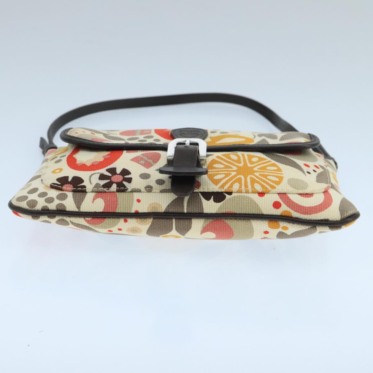 BALLY Accessory Pouch Canvas White Silver